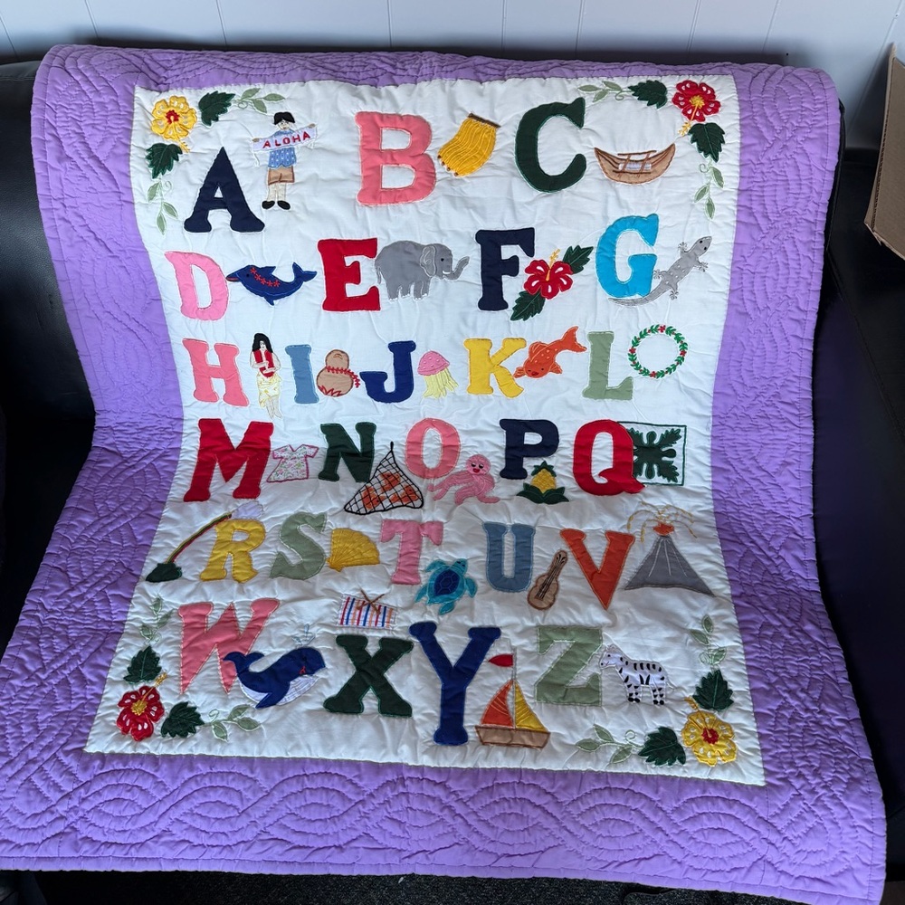 Handmade Alphabet Quilt
